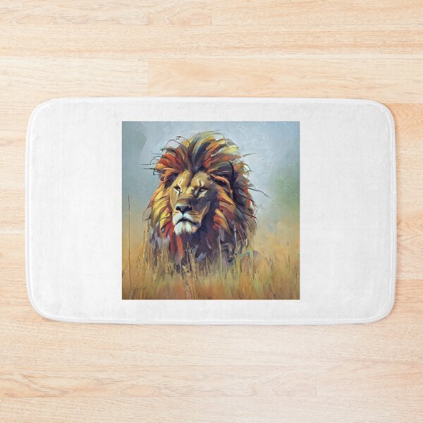 Item preview, Painting of a big wild lion designed and sold by bogfl.