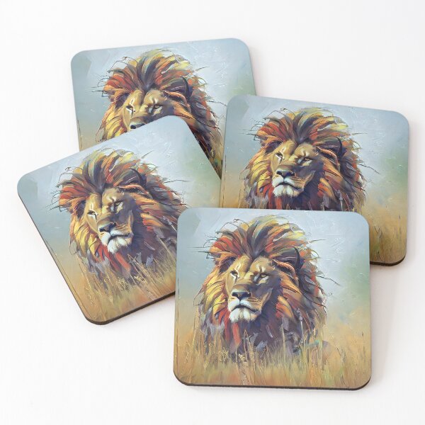 Item preview, Painting of a big wild lion designed and sold by bogfl.