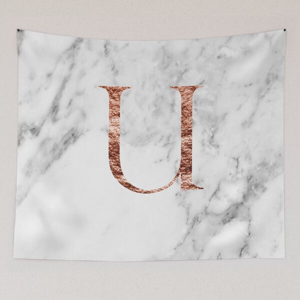 Item preview, Monogram rose marble U designed and sold by marbleco.