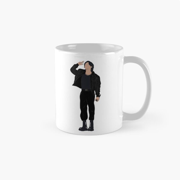 Item preview, Silhouette of jungkook Quatar designed and sold by K-ShopForever.