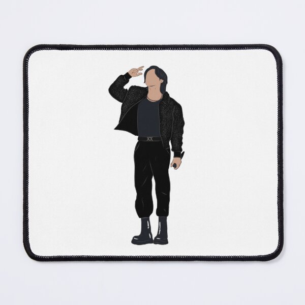 Item preview, Silhouette of jungkook Quatar designed and sold by K-ShopForever.