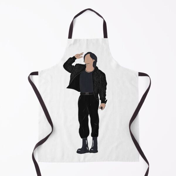 Item preview, Silhouette of jungkook Quatar designed and sold by K-ShopForever.