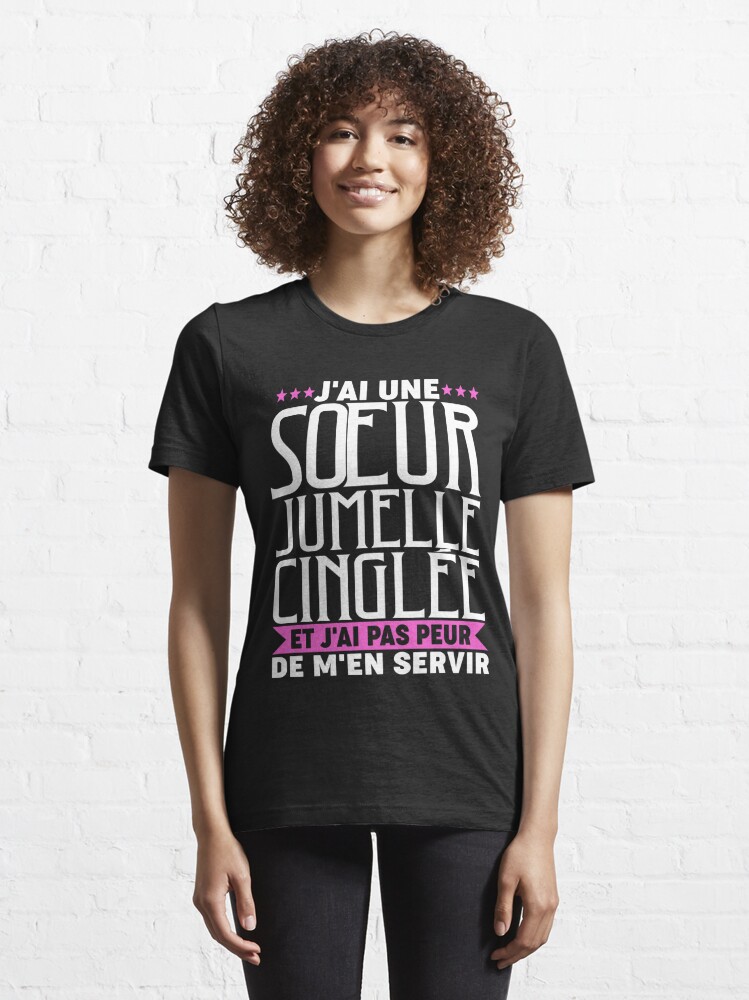 Disover Crazy Twin Sister Family | Essential T-Shirt 