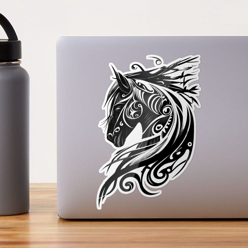 Sticker Cheval Tribal - ref.12477