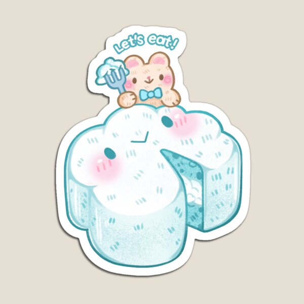 Polar Bear Cloud Cake Imán
