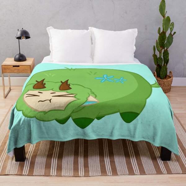 Item preview, Green Lamb Bush Nature Sheep Monster Design designed and sold by JaxNaBox.