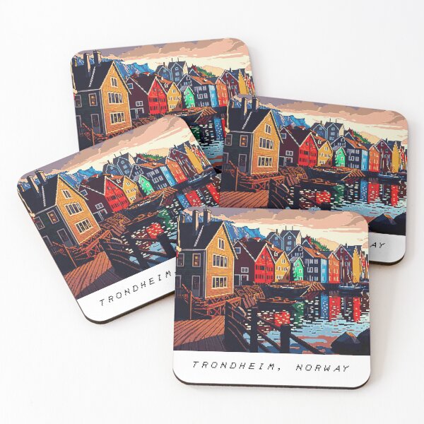 Item preview, Trondheim Pixel Art Retro designed and sold by PixelAirlines.
