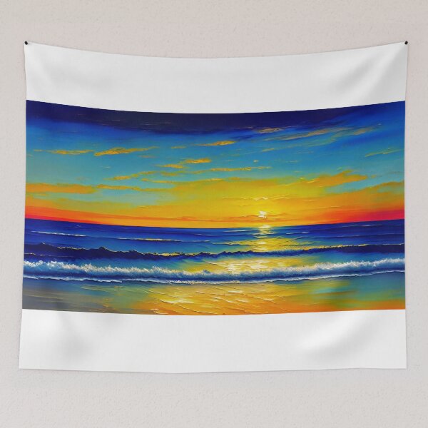 Aperçu de l'œuvre Soothing seaside sunset créée et vendue par imagynationwork.