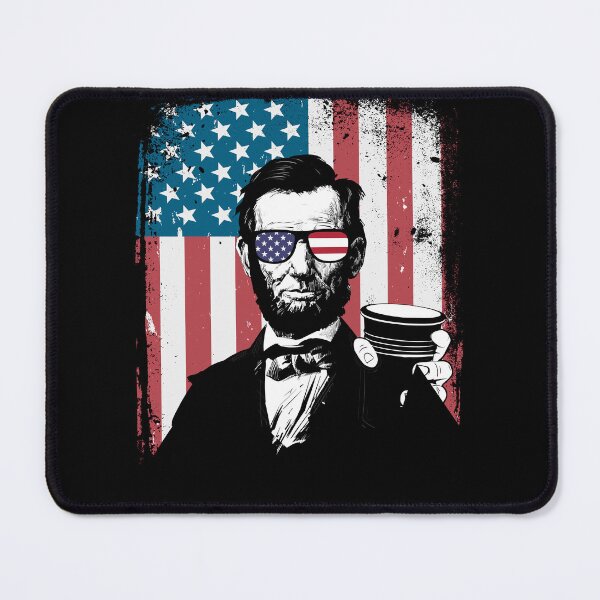 Item preview, Cool Abraham Lincoln Portrait with American Flag Background designed and sold by Froyd Wess.