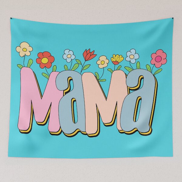 Item preview, Mama With flowers mothers day designed and sold by TotalDesine.