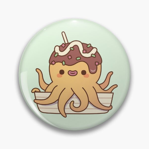 Item preview, Cute Octopus Japanese Takoyaki Snack designed and sold by rustydoodle.