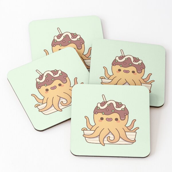 Item preview, Cute Octopus Japanese Takoyaki Snack designed and sold by rustydoodle.