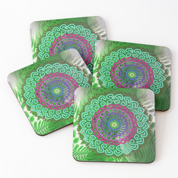 Item preview, Swirling Green Mandala designed and sold by MoodysT's.