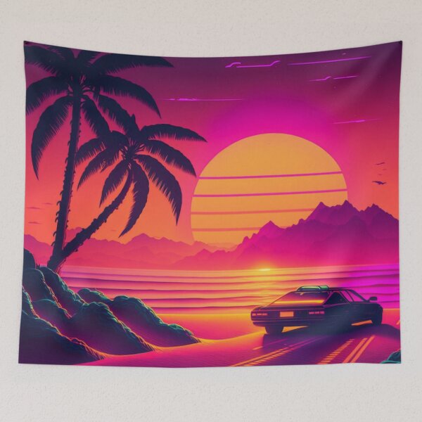 Item preview, Synthwave sunset designed and sold by GSmodels.