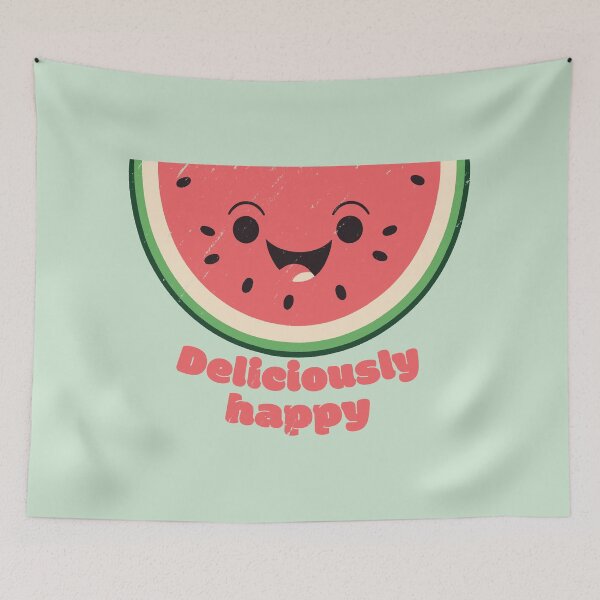 Item preview, Deliciously happy - Smiling Watermelon designed and sold by RoboRaphael.