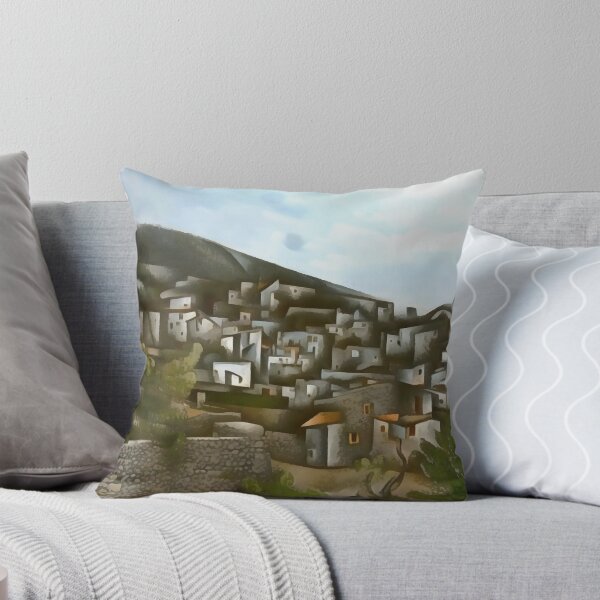 Item preview, Kayakoy Historical Greek Houses Artistic Abstract designed and sold by taiche.
