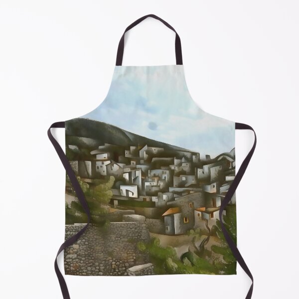 Item preview, Kayakoy Historical Greek Houses Artistic Abstract designed and sold by taiche.