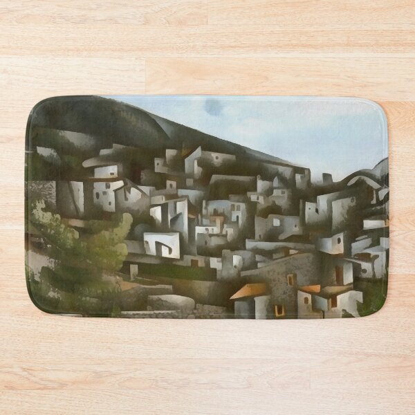 Item preview, Kayakoy Historical Greek Houses Artistic Abstract designed and sold by taiche.