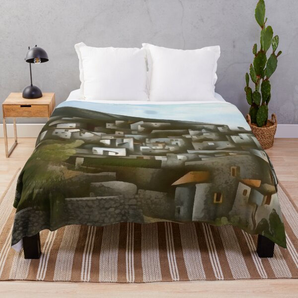 Item preview, Kayakoy Historical Greek Houses Artistic Abstract designed and sold by taiche.