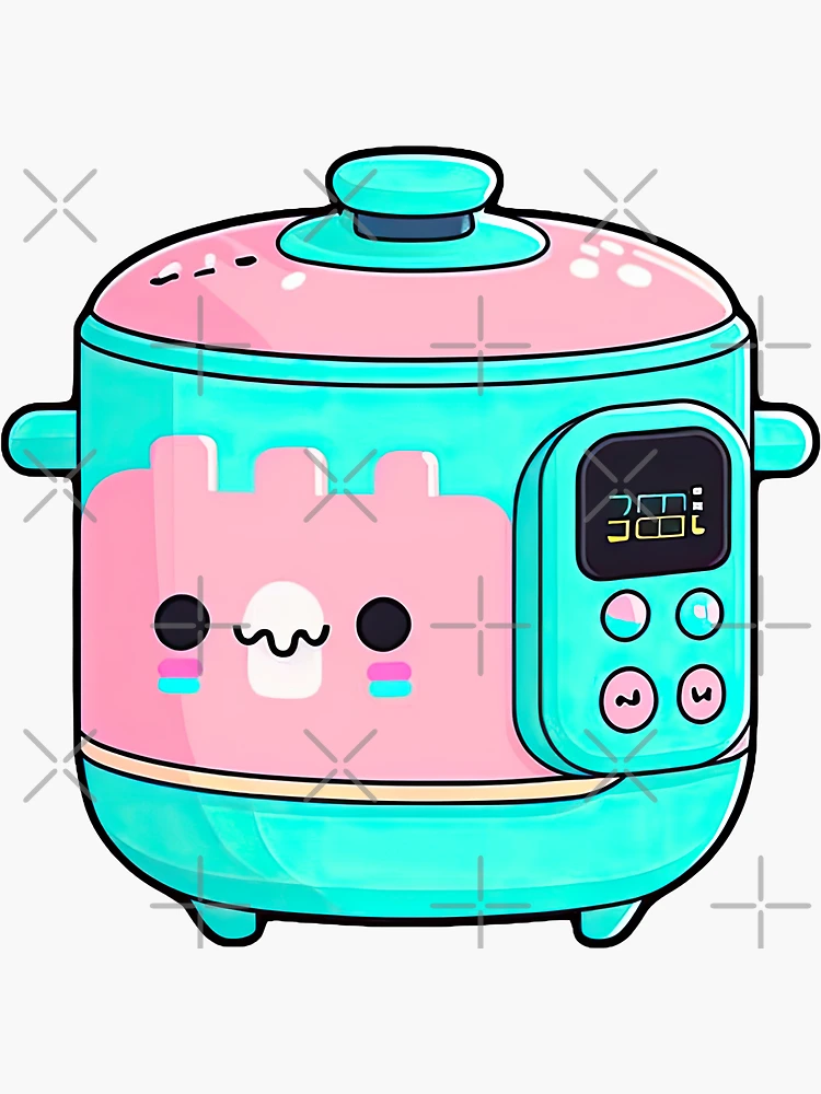 Kawaii Rice Cooker Cartoon High-Res Vector Graphic - Getty Images