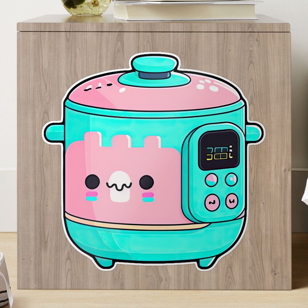 Cute Funny Rice Cooker Must Have Kitchen Appliance Sticker for
