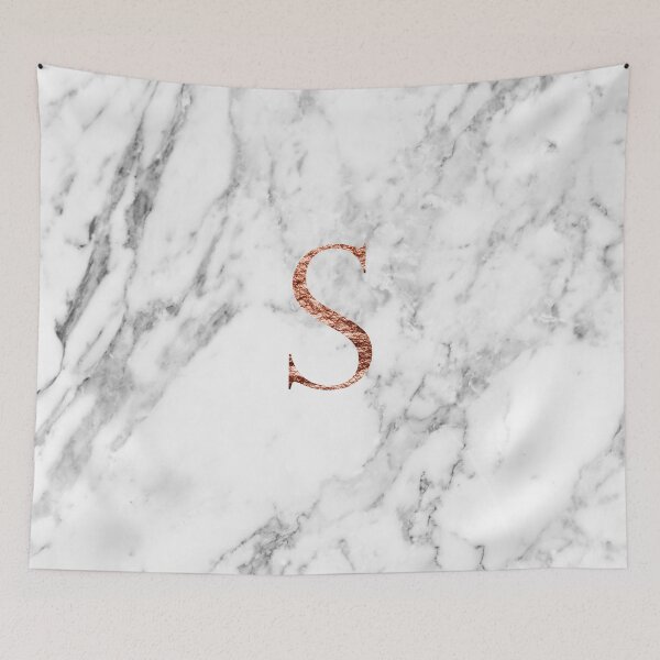 Item preview, Monogram rose marble S designed and sold by marbleco.