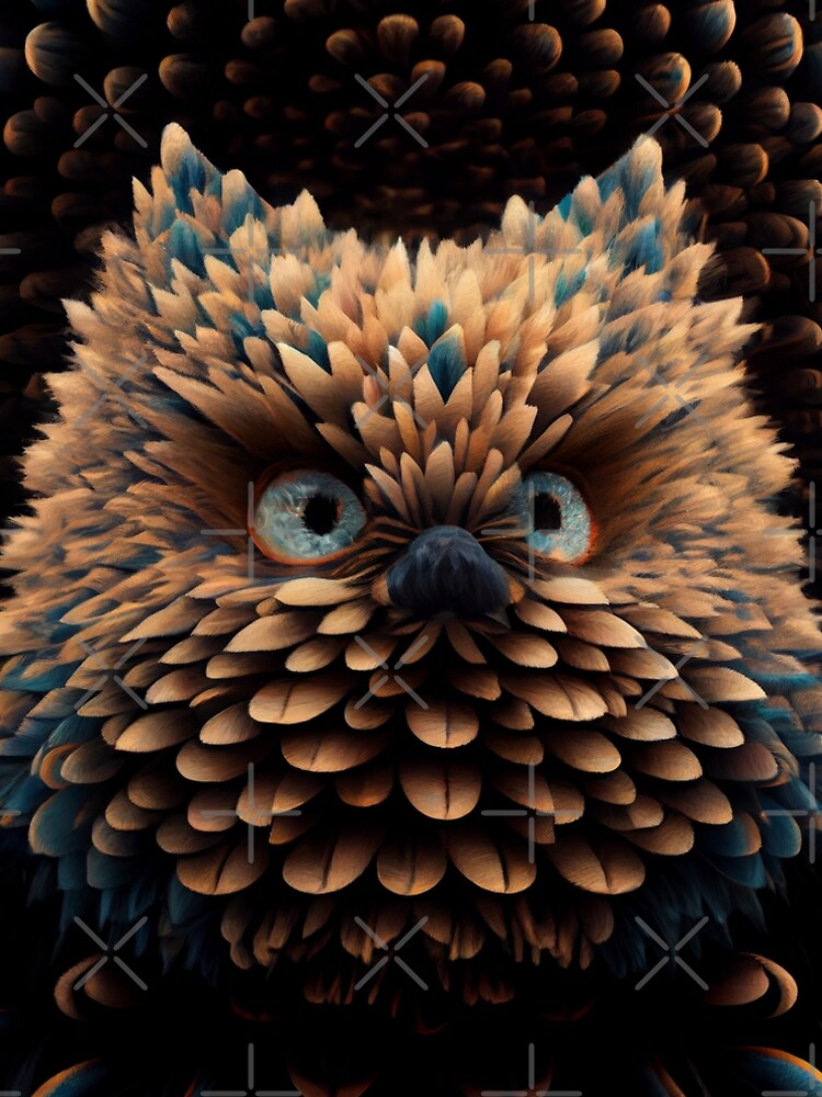 Aperçu 5 sur 5. Robe trapèze avec l'œuvre Surreal Brilliant Dense Furry Pattern Digital Painting créée et vendue par CodeAndColors.