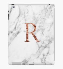 Monogram rose marble R iPad Case/Skin