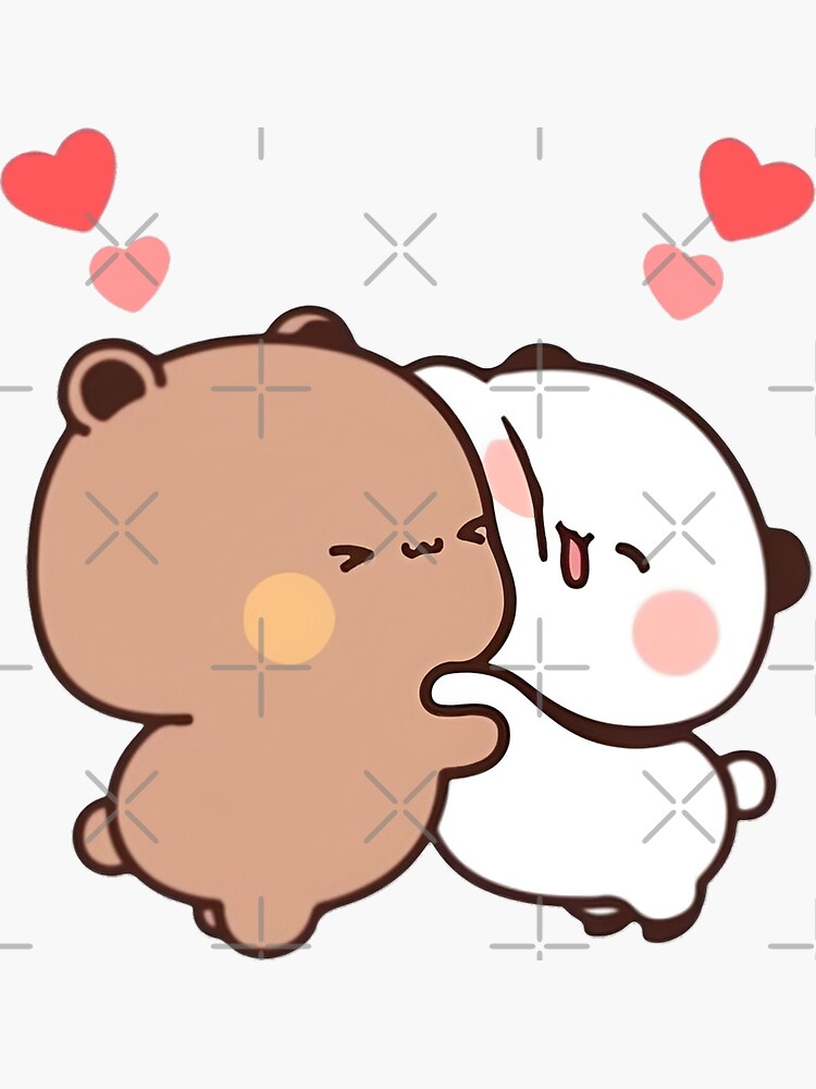 Bubu and Dudu love Sticker for Sale by Thundersome  Cute stickers, Cute  bear drawings, Cute galaxy wallpaper