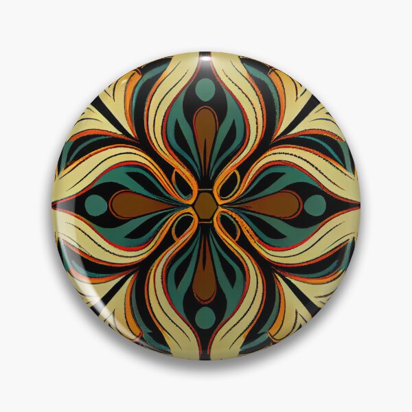 Item preview, Simple Semi Abstract Latin Pattern Digital Painting designed and sold by CodeAndColors.