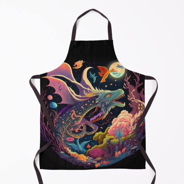 Item preview, dragon flying through a forest at night with a full moon designed and sold by gogaruadze.