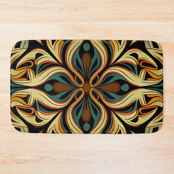 Item preview, Simple Semi Abstract Latin Pattern Digital Painting designed and sold by CodeAndColors.