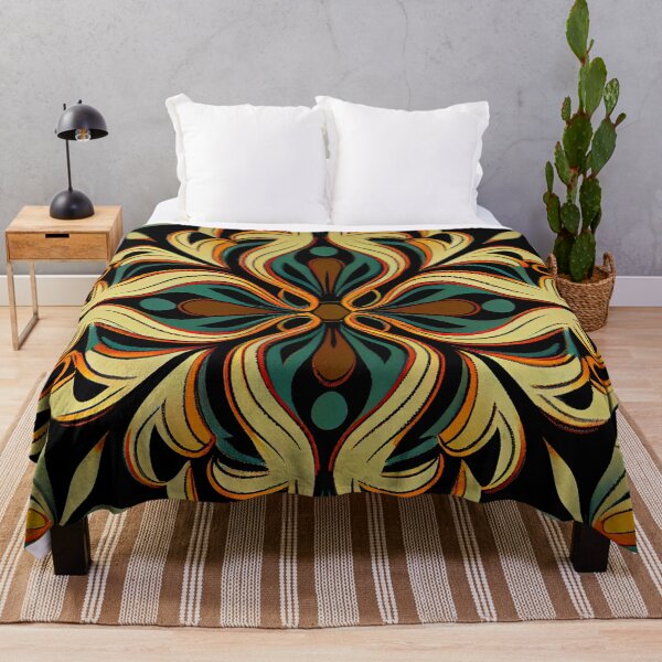 Item preview, Simple Semi Abstract Latin Pattern Digital Painting designed and sold by CodeAndColors.
