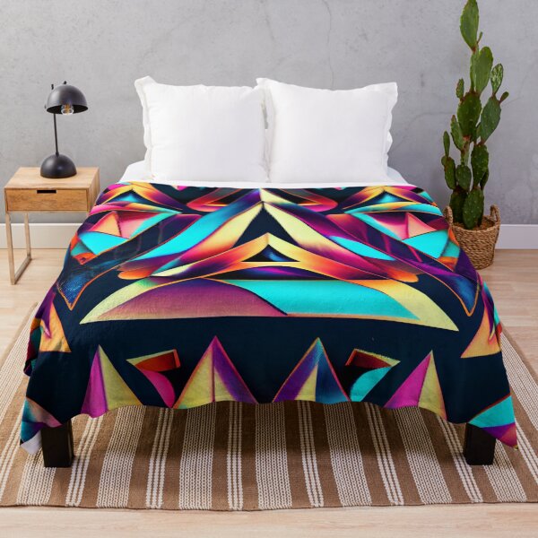 Item preview, Bold Mystical Bright Triangular Western Pattern Digital Painting designed and sold by CodeAndColors.