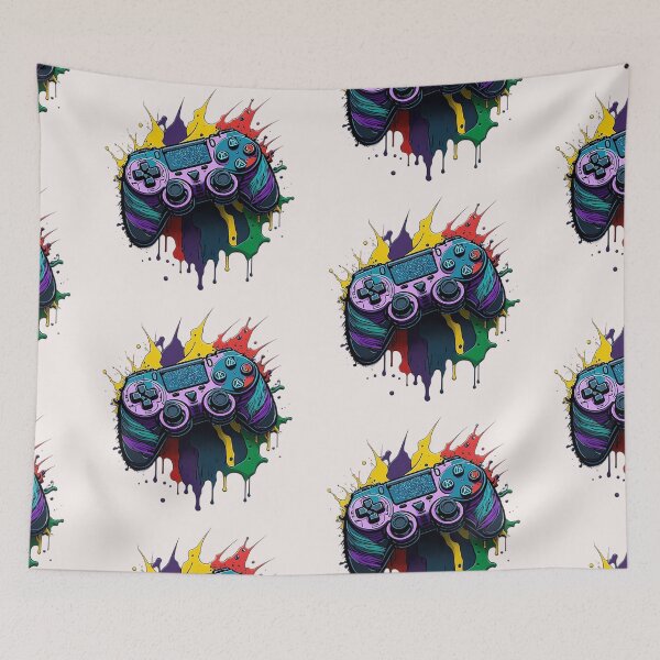 Item preview, Splash art game controller 4 designed and sold by Grimspencilart.