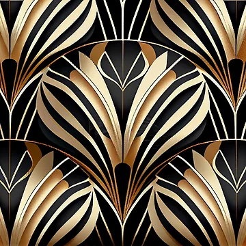 Vorschaubild zum Design Relaxed Art Deco Pattern Digital Painting von CodeAndColors