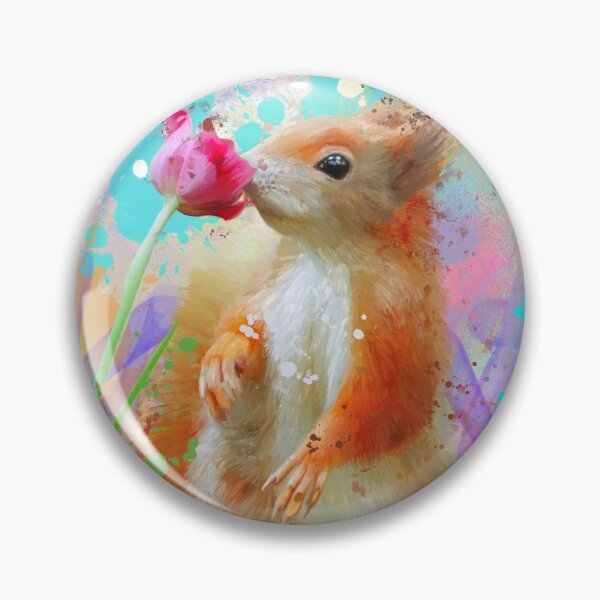 Item preview, Petra The Red Squirrel Street Art Painting designed and sold by Exclusively Motorsport.