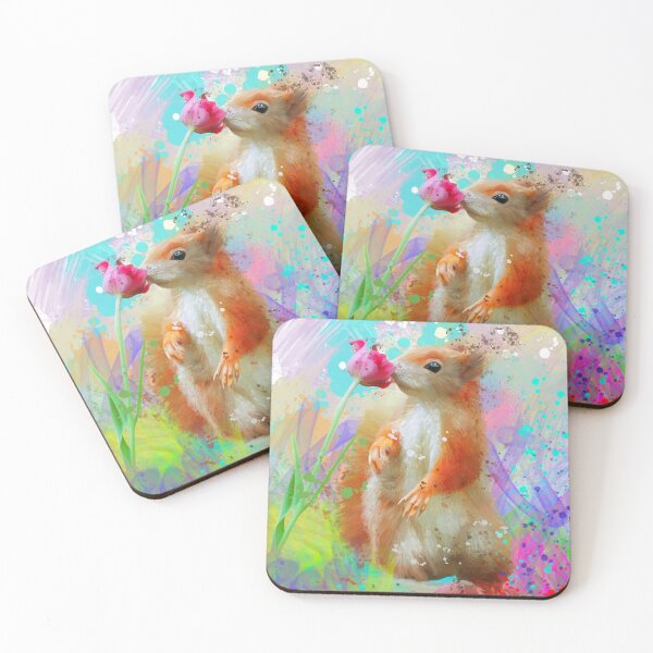 Item preview, Petra The Red Squirrel Street Art Painting designed and sold by Exclusively Motorsport.