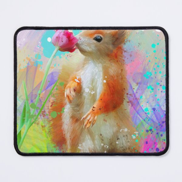 Item preview, Petra The Red Squirrel Street Art Painting designed and sold by Exclusively Motorsport.