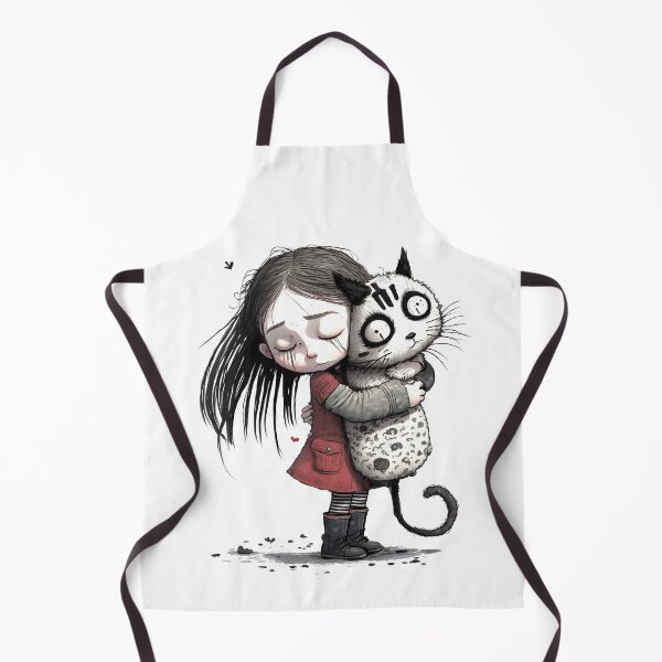 Item preview, Little Girl hugging her Cat designed and sold by pxdg.