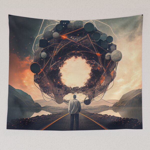 Item preview, Interconnected Digital Painting designed and sold by CodeAndColors.