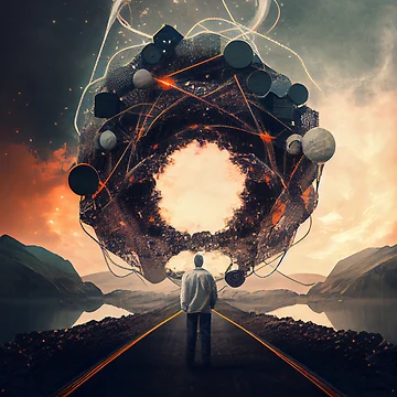 Vorschaubild zum Design Interconnected Digital Painting von CodeAndColors
