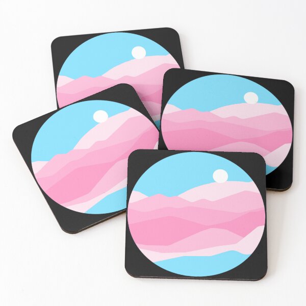 Item preview, Subtle Trans Fem Pride Flag Landscape designed and sold by everything4eva.