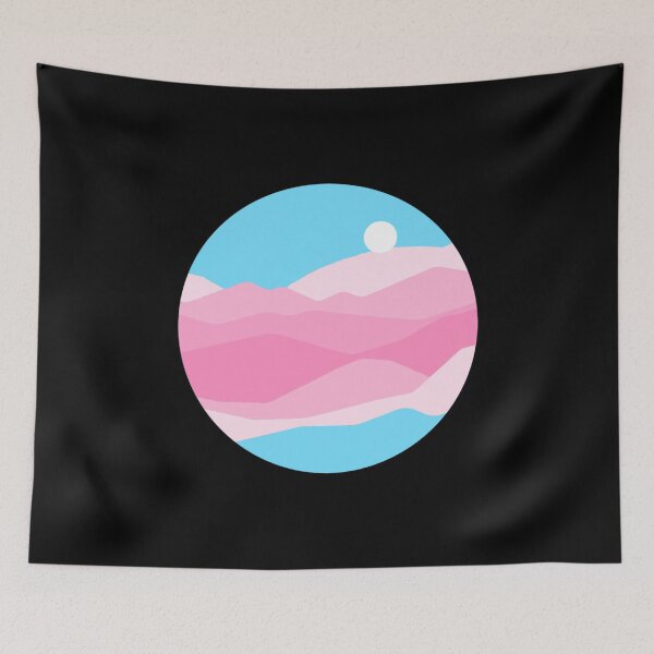 Item preview, Subtle Trans Fem Pride Flag Landscape designed and sold by everything4eva.