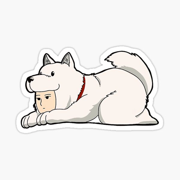 DOG TORNADO MASCOT DECAL / STICKER EN