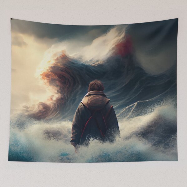 Item preview, Achieving Greatness in the Midst of a Storm Digital Painting designed and sold by CodeAndColors.