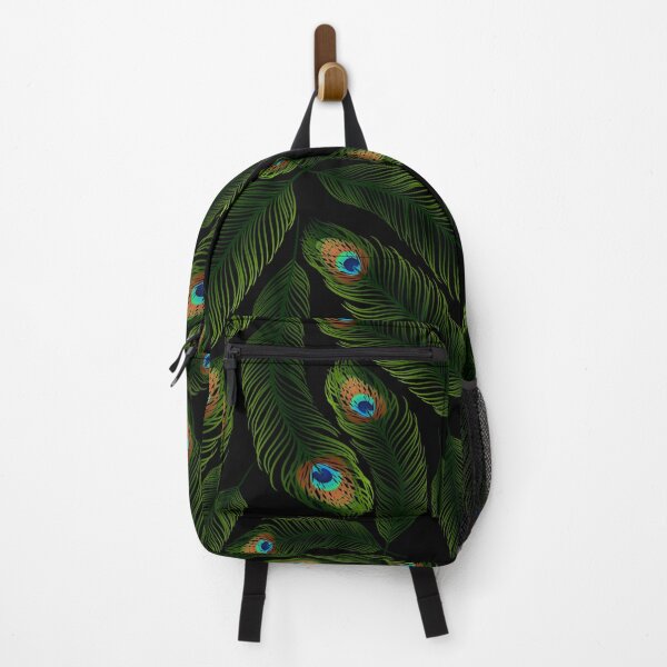 Item preview, Peacock Feathers Illustration Pattern designed and sold by Corinne Alexa Jackson.
