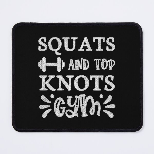 Item preview, Squats and Top Knots - Gym Motivation Art designed and sold by RedArtsDesign.