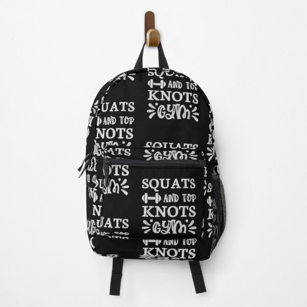 Item preview, Squats and Top Knots - Gym Motivation Art designed and sold by RedArtsDesign.