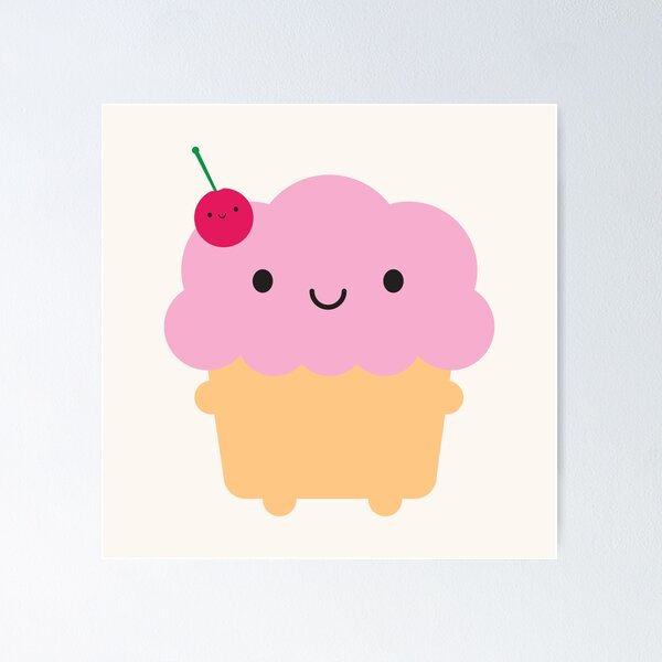 Kawaii Cupcake Poster